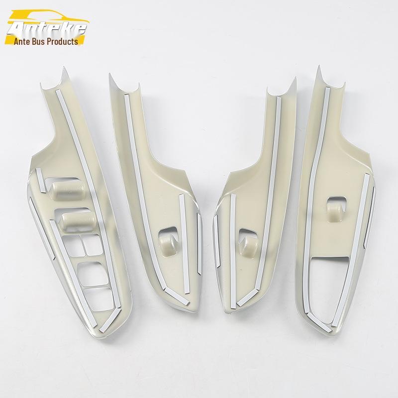 Passend für 18 Angsino Glas Schalterrahmen: Auto Tür Fenster Armlehne Hebeknopf Pailletten Aufkleber