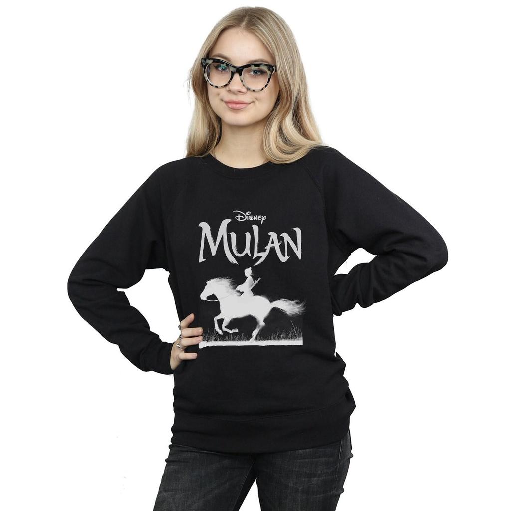 Disney Womens/Ladies Mulan Movie Mono Horse Sweatshirt