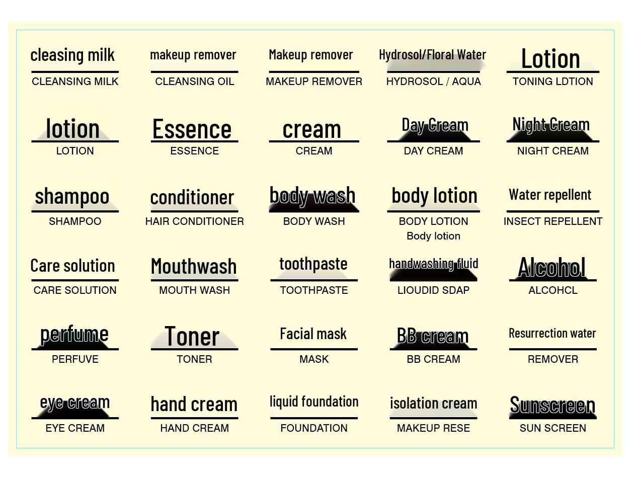 

Плотная портативная дорожная сумка для косметики, лосьона, шампуня, геля для душа и бутылки с водой с присоской Waterproof Label Stickers