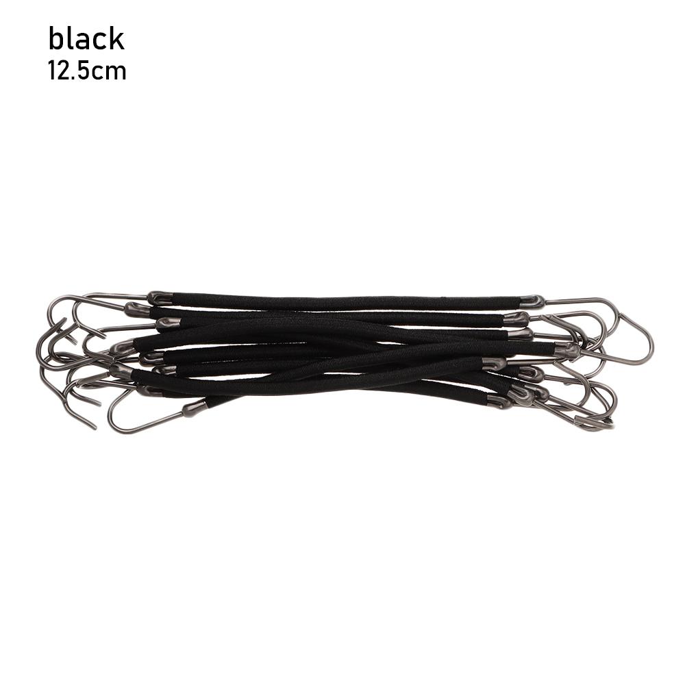 10 PCS Ponytail Holder Women's Elastic Hair Bands Hook With Gum Thick Curly Hair Fashion Black Apricot Brown Styling Tools