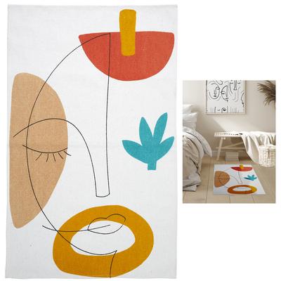 [A2285] - Baumwollteppich 'Arty' mehrfarbig - 80x50 cm