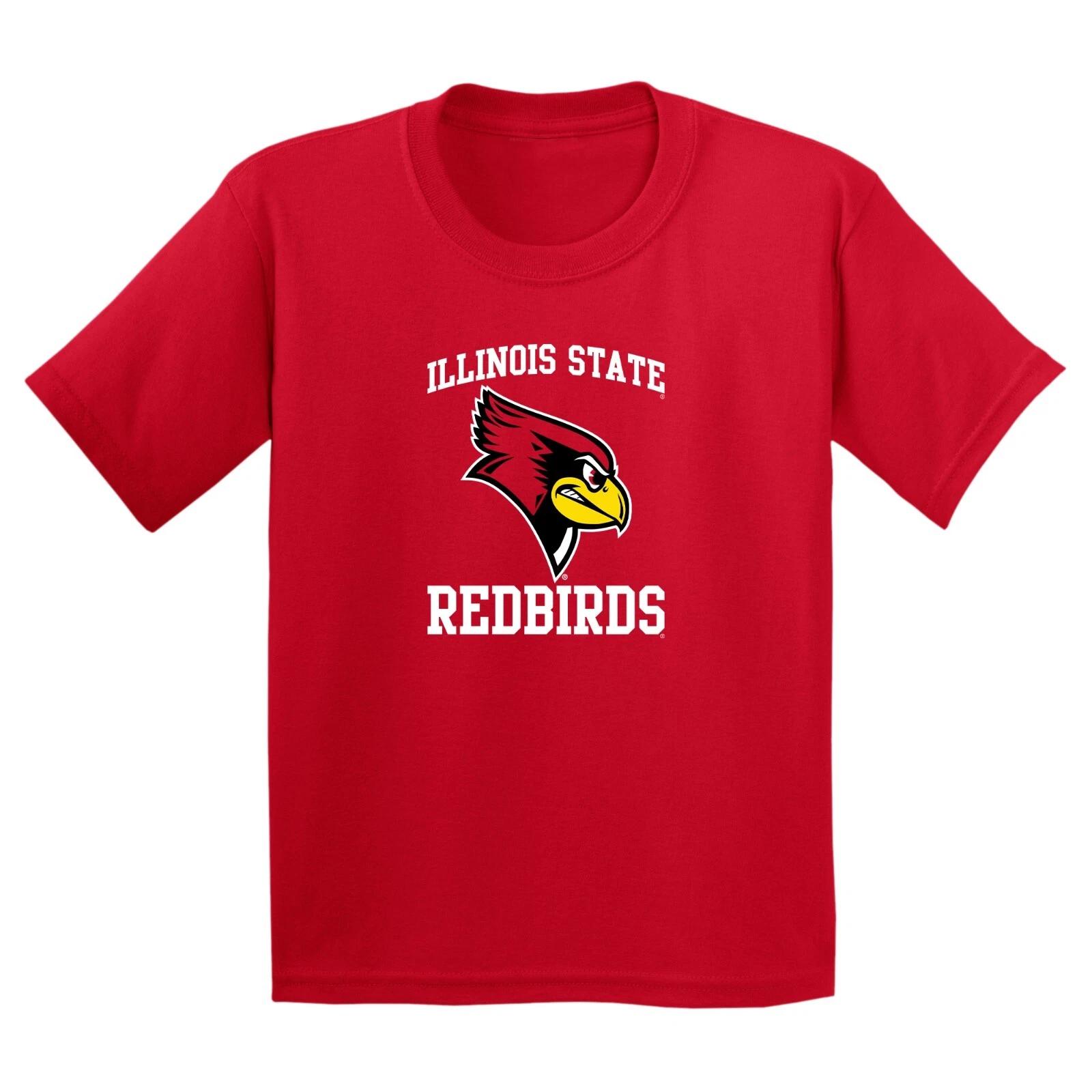Illinois State Redbirds Arch Logo Youth T-Shirt - Red 3XL