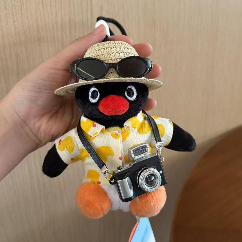 Genuine Penguin Family Bag Charm - Autumn/Winter Series Plush Toy Keychain