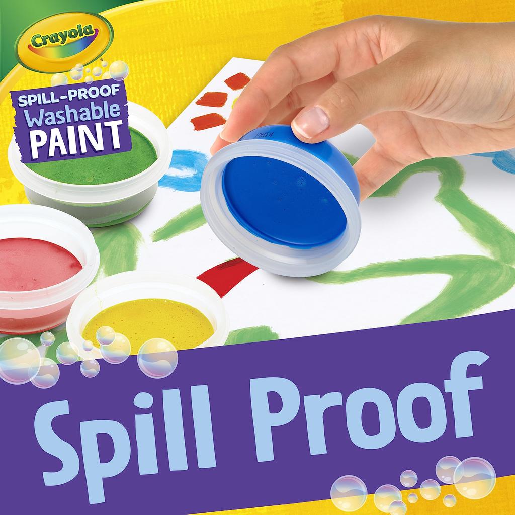 Crayola Waterless Solid Paint Drawing Set (5 Colors) with 20 Drawing Sheets (Item No. 541092) - Authentic Product