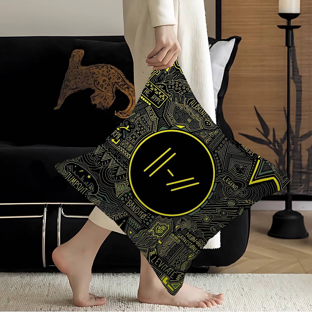 T-Twenty One Pilots Pillow Cover Design Cushion Cover Decor Holiday Decorati
