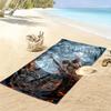 Name Custom Kratos God of War Print Beach Towel, Large Soft Quick Dry Towel for Beach Camping Swimming