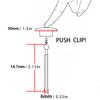 Universal Push Button Billet Quick Release Fasteners Set Racing Car Front Bumper Hood Pin Engine Bonnet Lock Latch Clip Body Kit