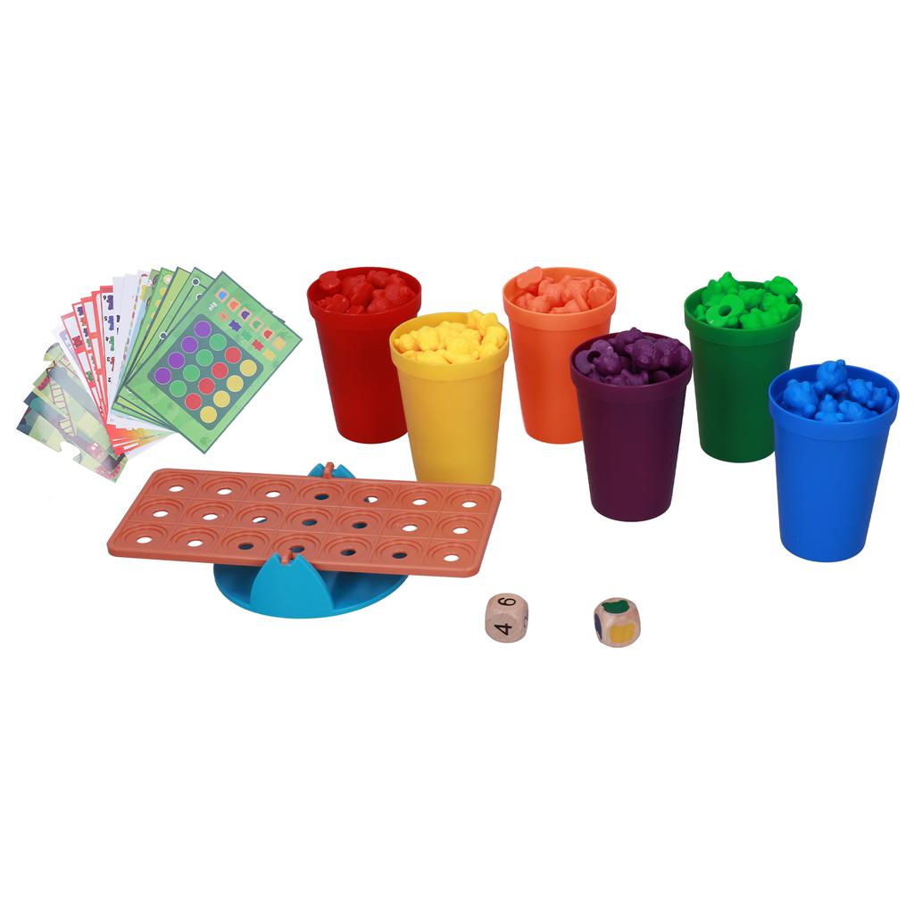 Kid Counting Bears Toys Children Color Matching Sorting Mathematics Educational ToysBear Scales