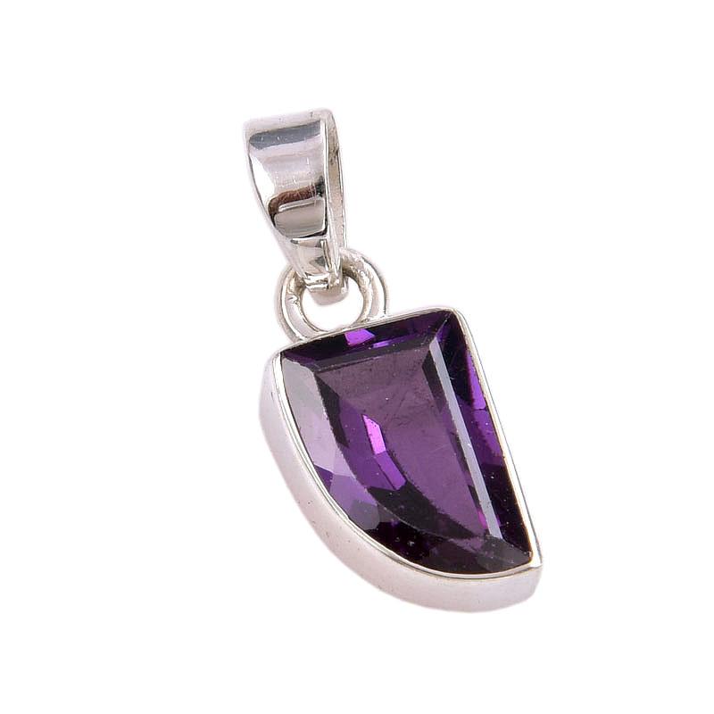 Natural Alexandrite Gemstone Handmade 925 Solid Sterling Silver Pendant 1" s8P73