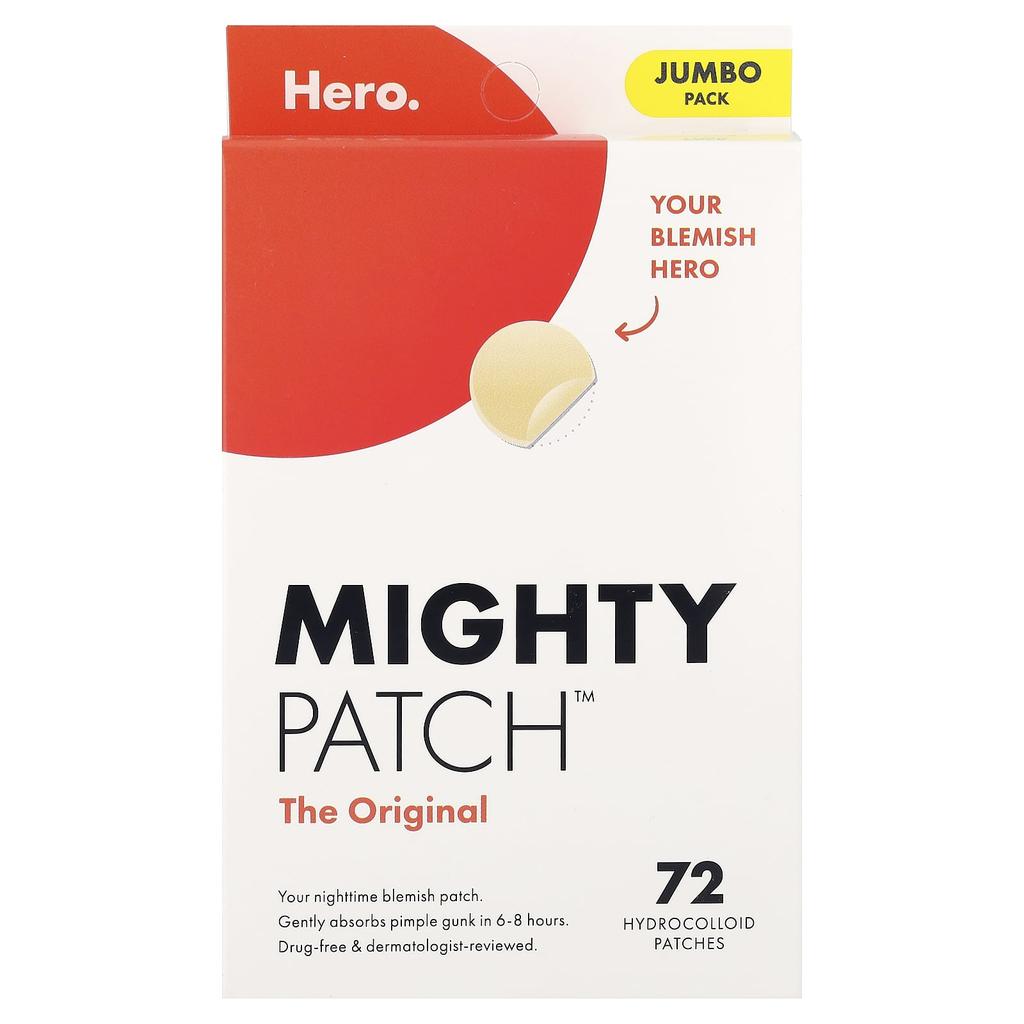 Hero Cosmetics, Mighty Patch™, Hydrocolloid Patches, 72 Sheets