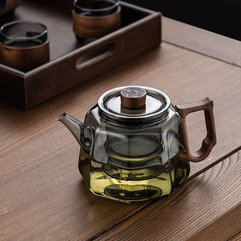 Elegant Glass Steam Tea Maker Set