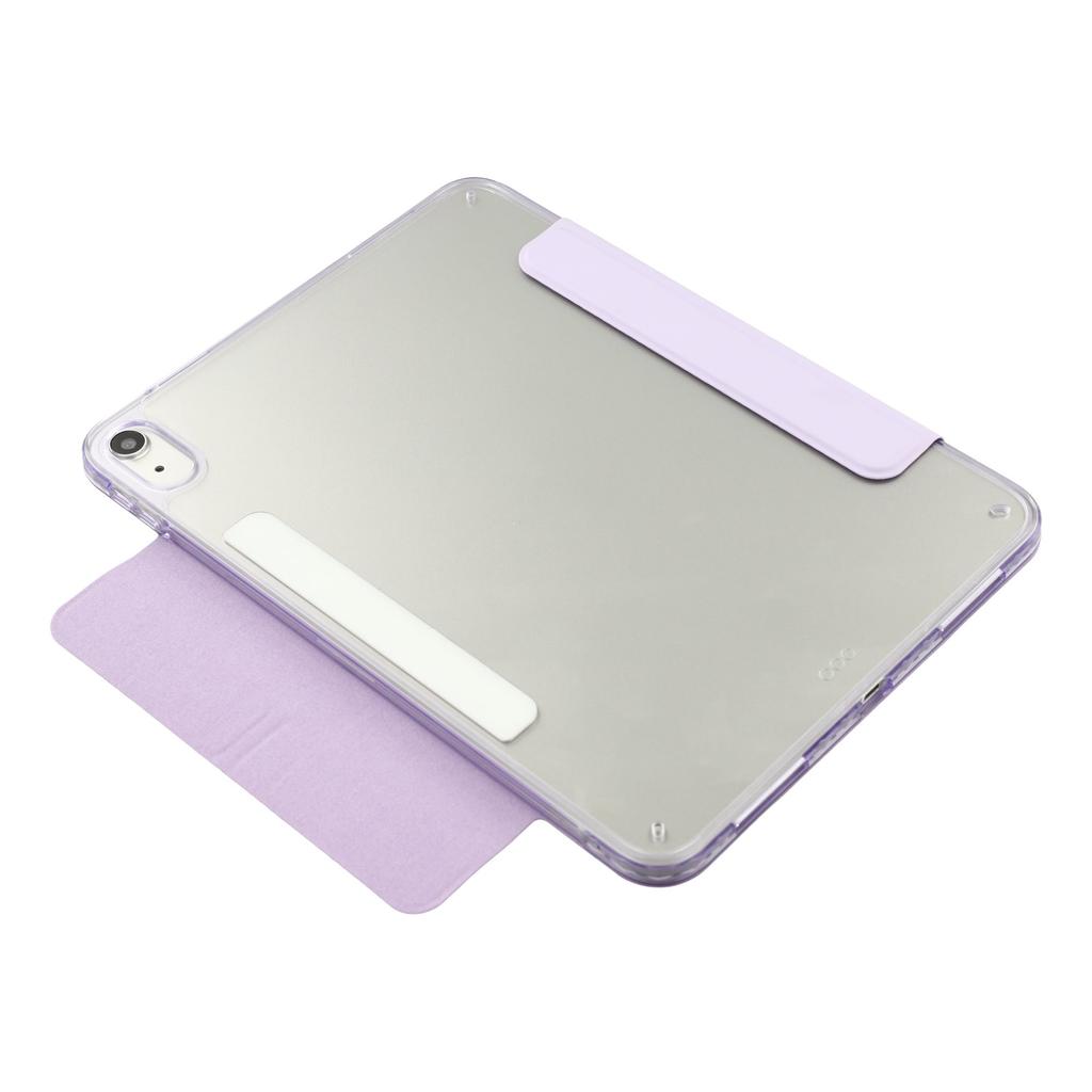 For iPad (2025)/10.9 (2022) Case Magnetic Dual Clasp PU TPU Acrylic Origami Stand Tablet Cover