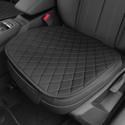 2PCS Car Seat Covers, Faux Leather Front Bottom Car Seat Cover Cushion,Anti-Slip Waterproof Seat Covers for Cars SUV Trucks,Universal Seat Pad Fits