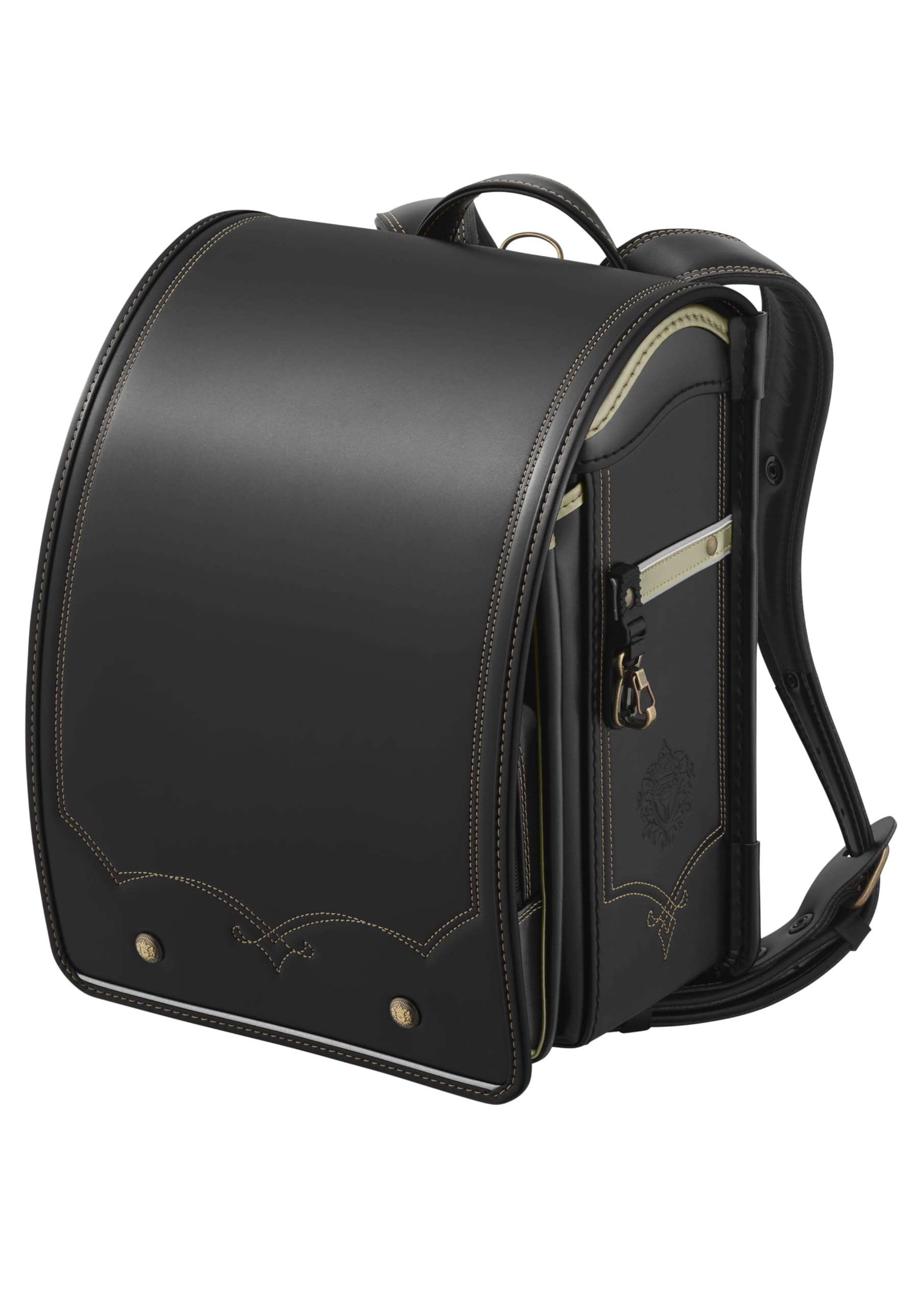 

Angel Wings Model Royal Voyage School Bag for Boys 2026 Model Black x Gold A4 Flat File [Seiban]