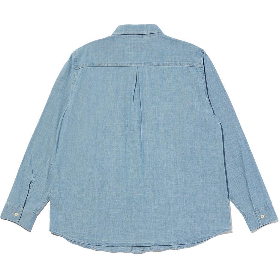 Levis Bluetab™ Series Button-Down Long Sleeve Shirt With Double Chest Pockets Men shirts Light-Indigo 001LH-0000