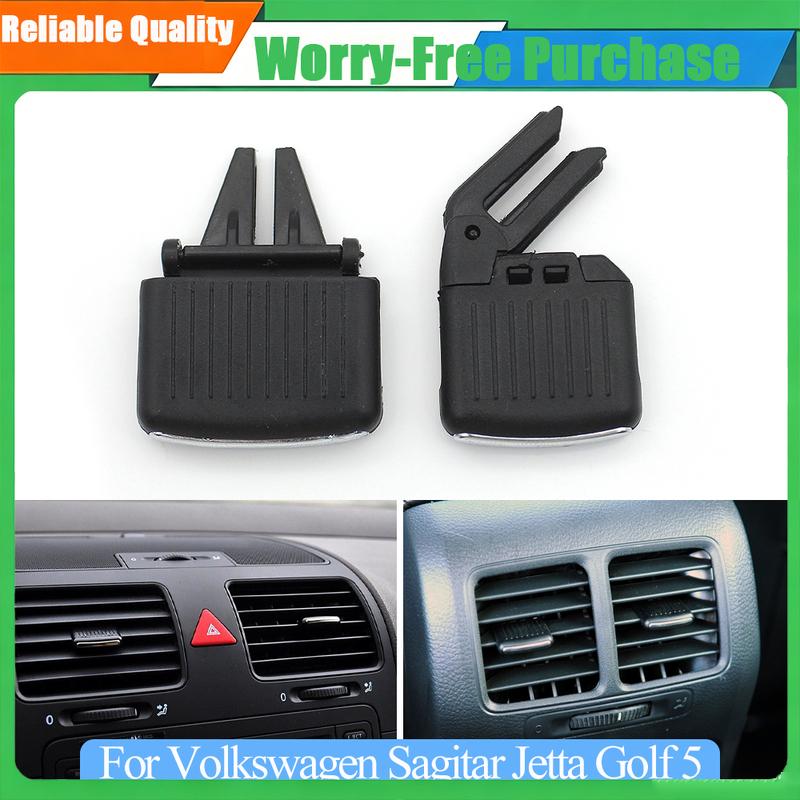 For Volkswagen Golf 5 Sagitar Jetta 1KD819703 1PC Interior Front Rear Air Conditioner AC Vent Grille Slider Outlet Tab Clip
