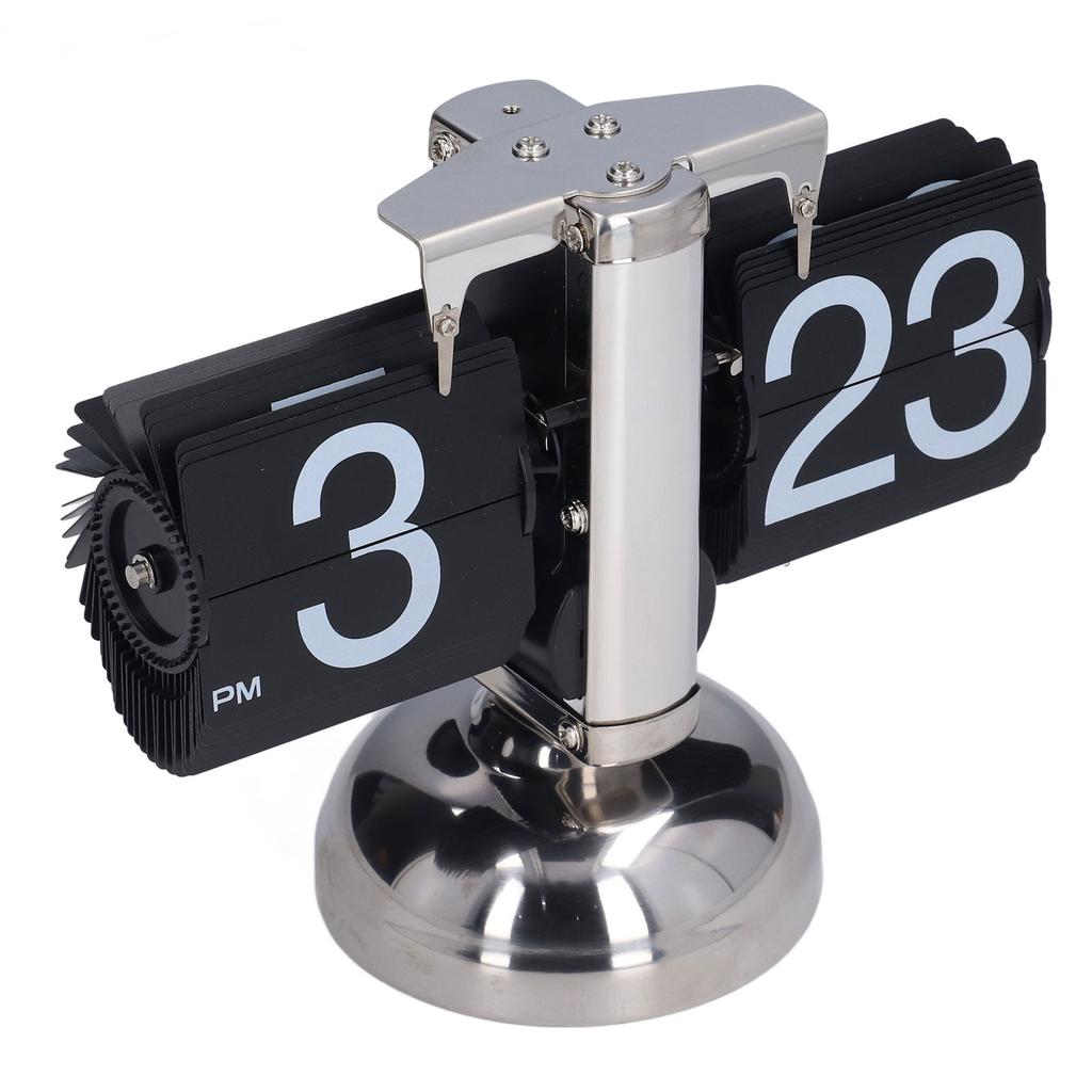 Klappuhr Genaue Zeit Einzigartig Modisch Retro Automatische Blätternde Quarz-Uhr für Zuhause