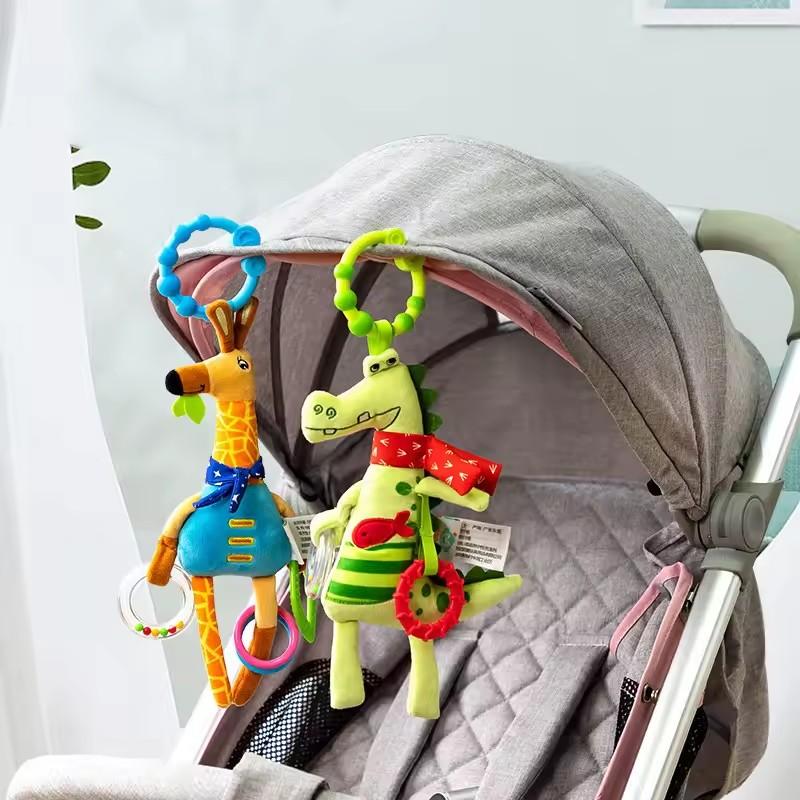 Nuova Giraffa Morbida Lettino per Neonati Culla Passeggino Sonagli per Neonati per Neonato Seggiolino Auto Giocattoli con Manico per Educazione Precoce Sviluppo Regali