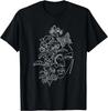 Floral Head Woman Flower Line Art Abstract Novelty Unisex T-Shirt Sizes S-5XL