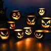 New Halloween Funny Pumpkin Glass Candle Holder Holiday Atmosphere Arrangement Props Decorative Ornaments