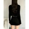 2026 New Slim-Fit Long-Sleeve Thin Cardigan and Camisole Two-Piece Casual Women's Set