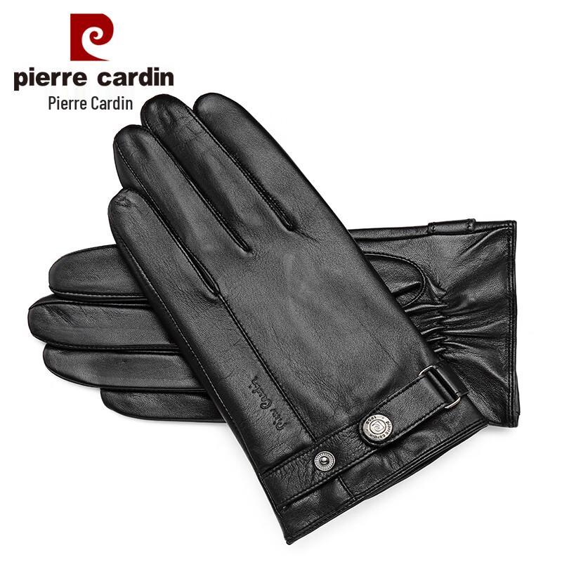 Pierre Cardin Men's Winter Goat Leather Touchscreen Gloves