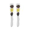 European & American Diamond Lattice Compression Leggings: High Elastic, Non-Snag, Slim Fit Cycling & Sports Socks