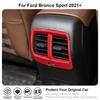 For -2024 Ford Bronco Sport ABS Red Interior Rear A/C Outlet Vent Cover Trim