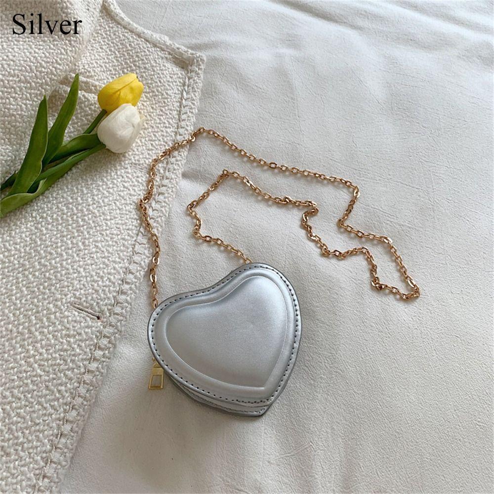 Mini Shoulder Bag Heart-shaped Small Bag Exquisite Handbags  Women Girls