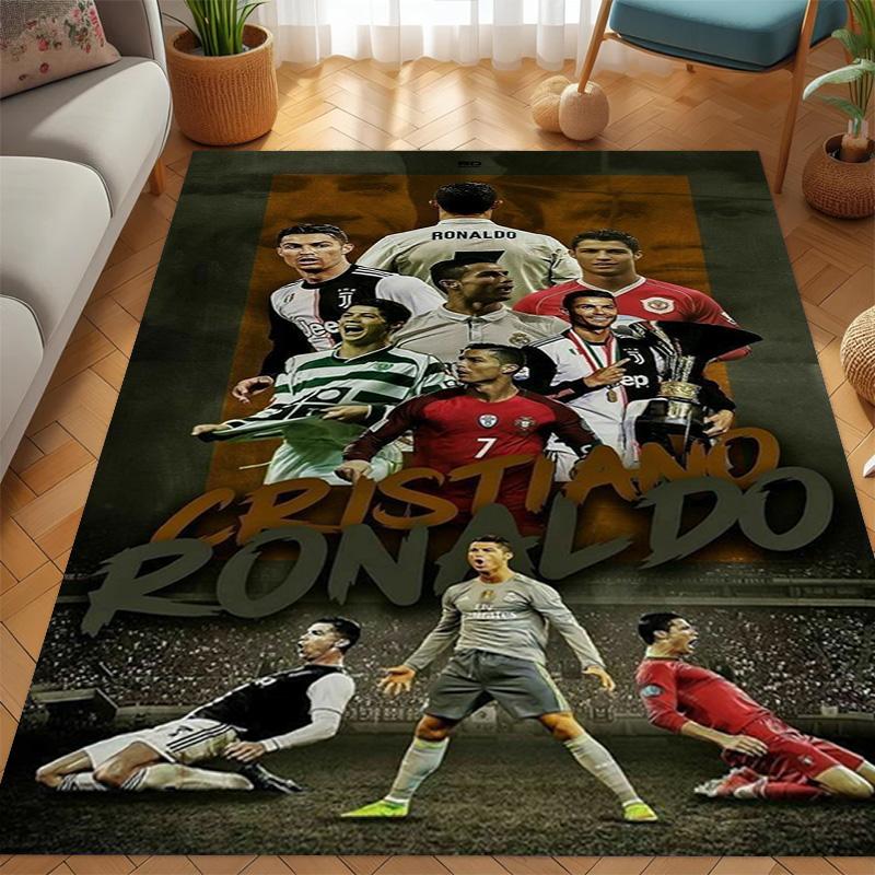 Cristiano Ronaldo: Fußball-Legende Teppich Bodenmatten Druck Mode Fußmatte Schutzpolster