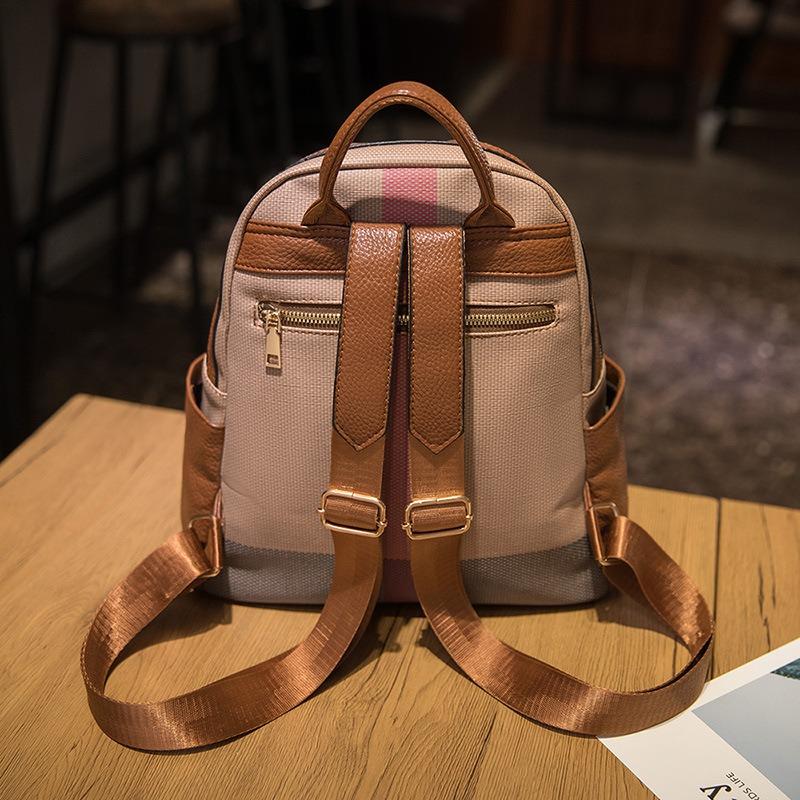Today's popular bags women's new plaid print backpack versatile casual women's backpack