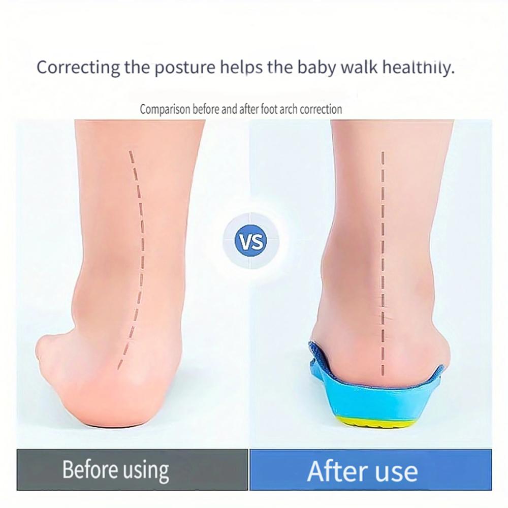 Kids Orthotics Flat Foot High Arch Support Orthopedic Insoles for Children Plantar Fasciitis Comfort Sports Running Shoes Pads