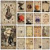 Vintage Witchery Painting Metal Signage Halloween Magic Poster Home Living Room Club Bar Hallway Art Wall Decor Iron Paintin