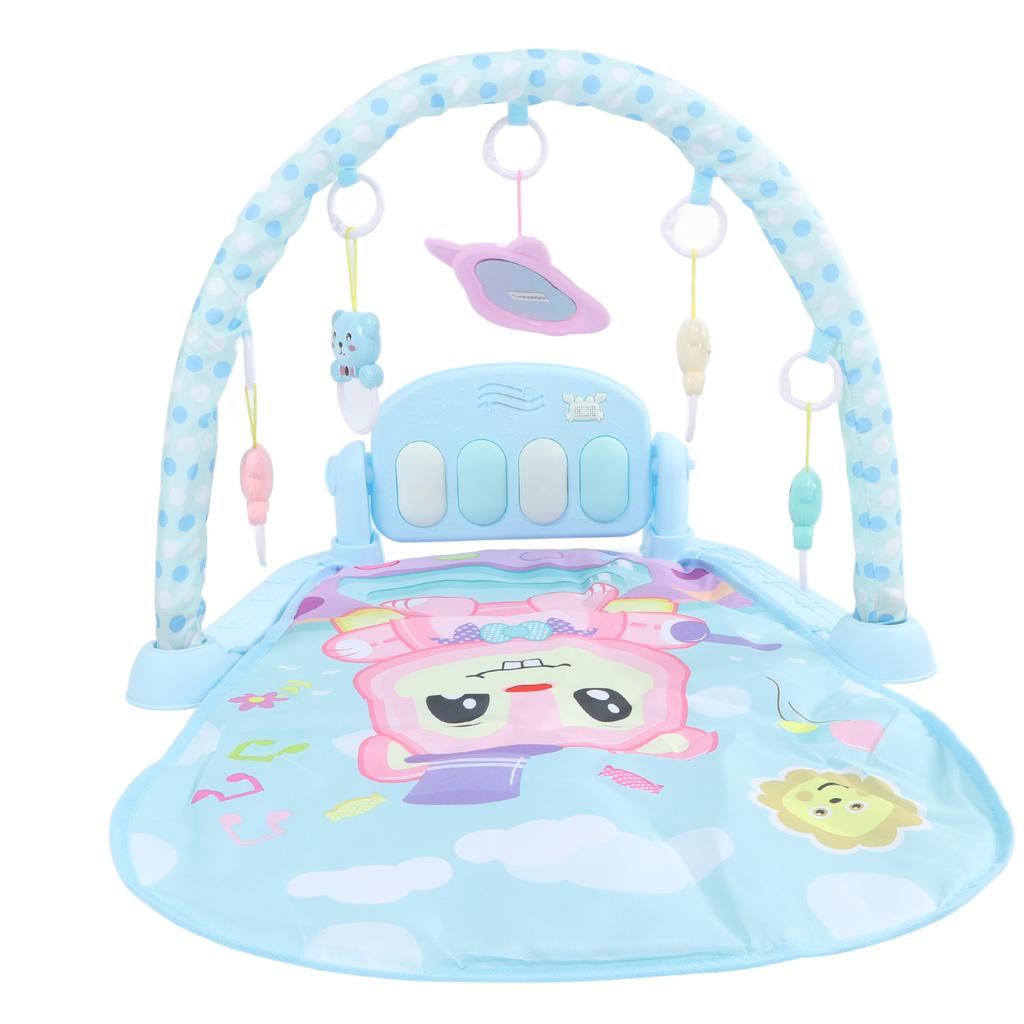 Baby Gym Play Mat Baby Activity Gym Mat with Music Tummy Time Padded Toy Baby Play Mat Gift