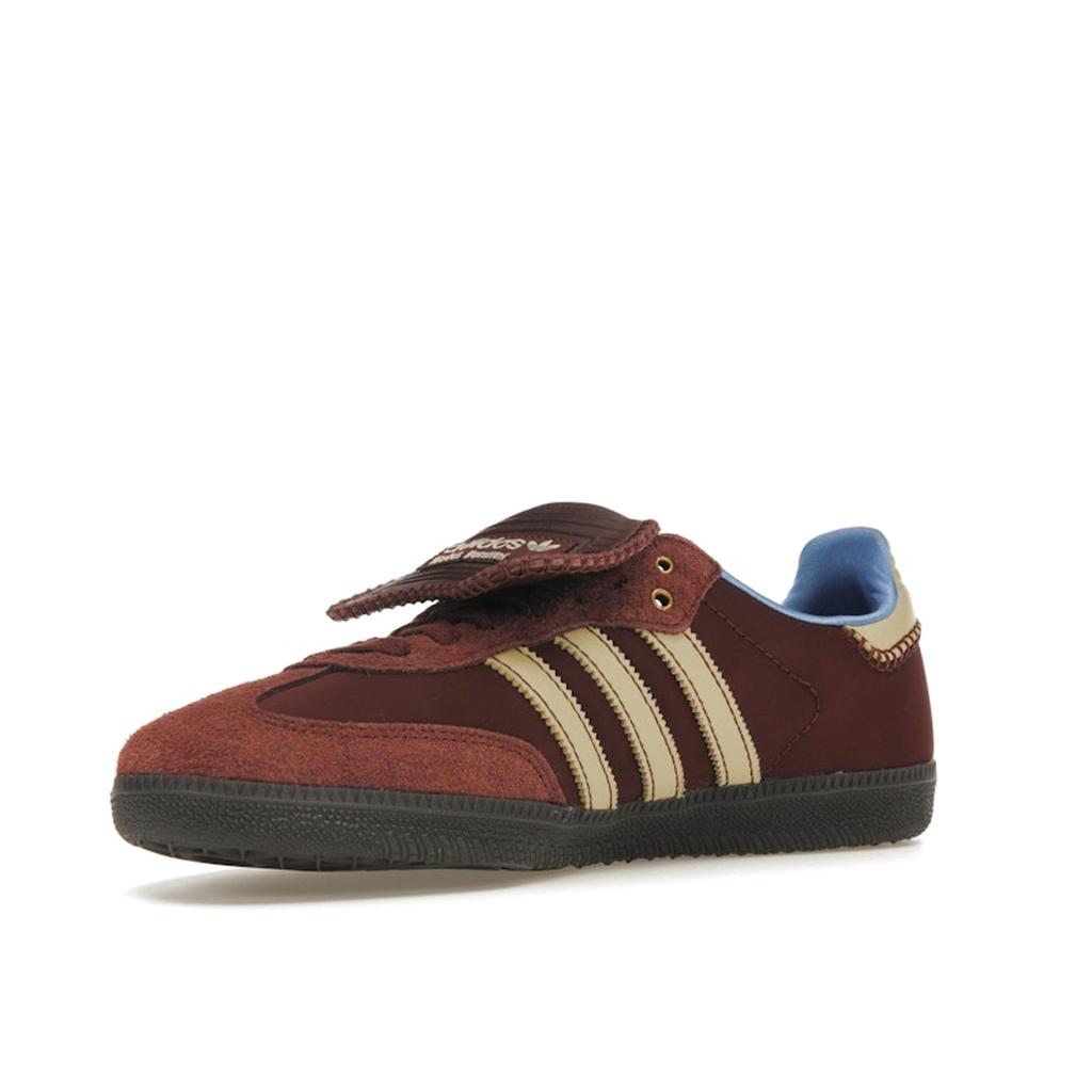Wales Bonner x adidas Samba Nylon Fox Brown Unisex Sneakers Sandy-Beige Lucky-Blue IE0579