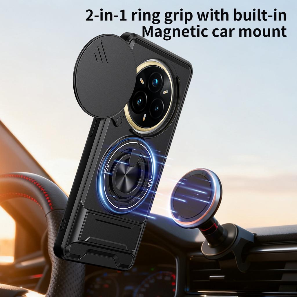 For Realme 14 Pro Case Realme 14 Pro + Plus Cover Phone Case Magsafe Magnetic Fold Holder Military Armor Camera Protection Cover