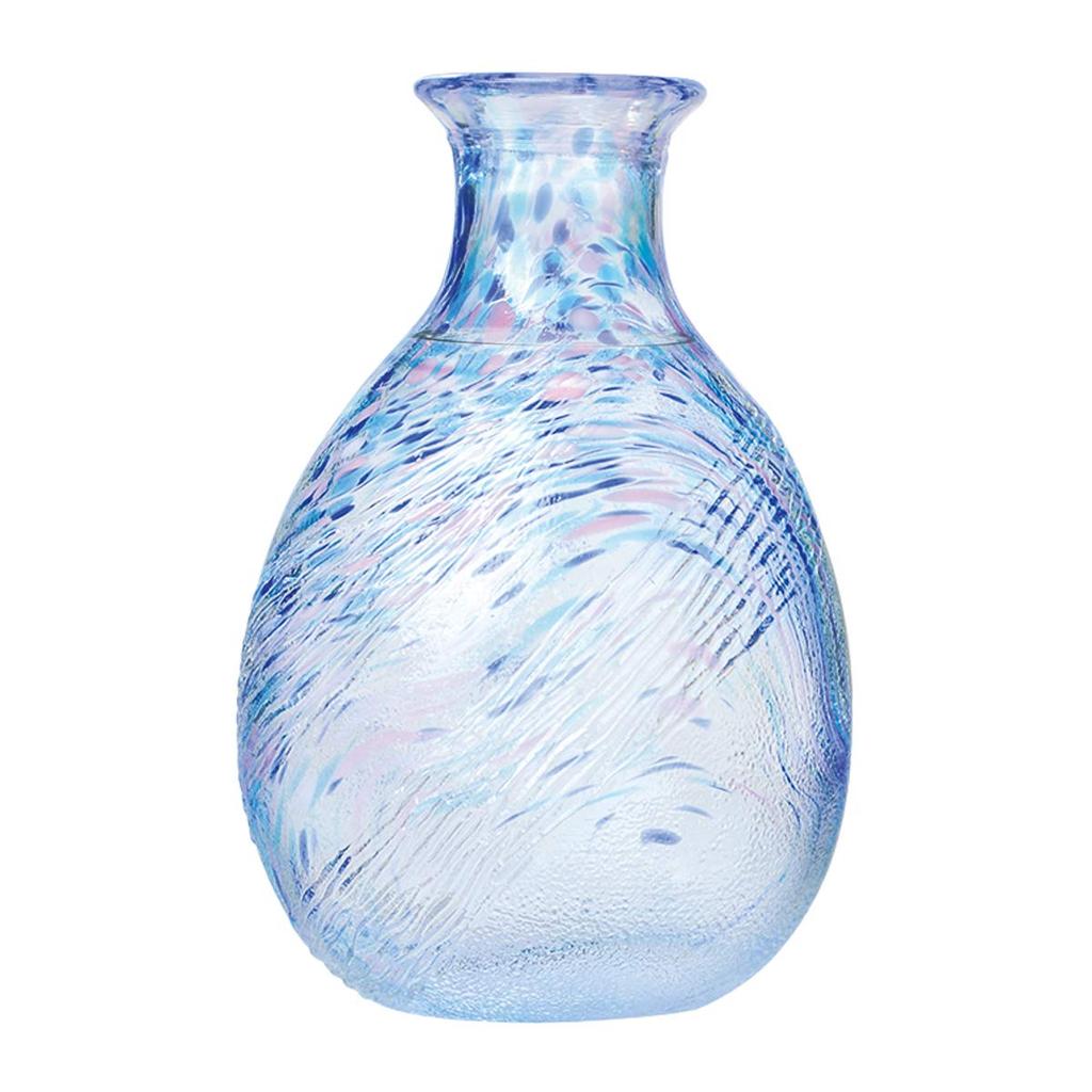 Toyo Sasaki Glass Sake Bottle, 250ml, Made In Japan, Katakuchi Bowl, WA171