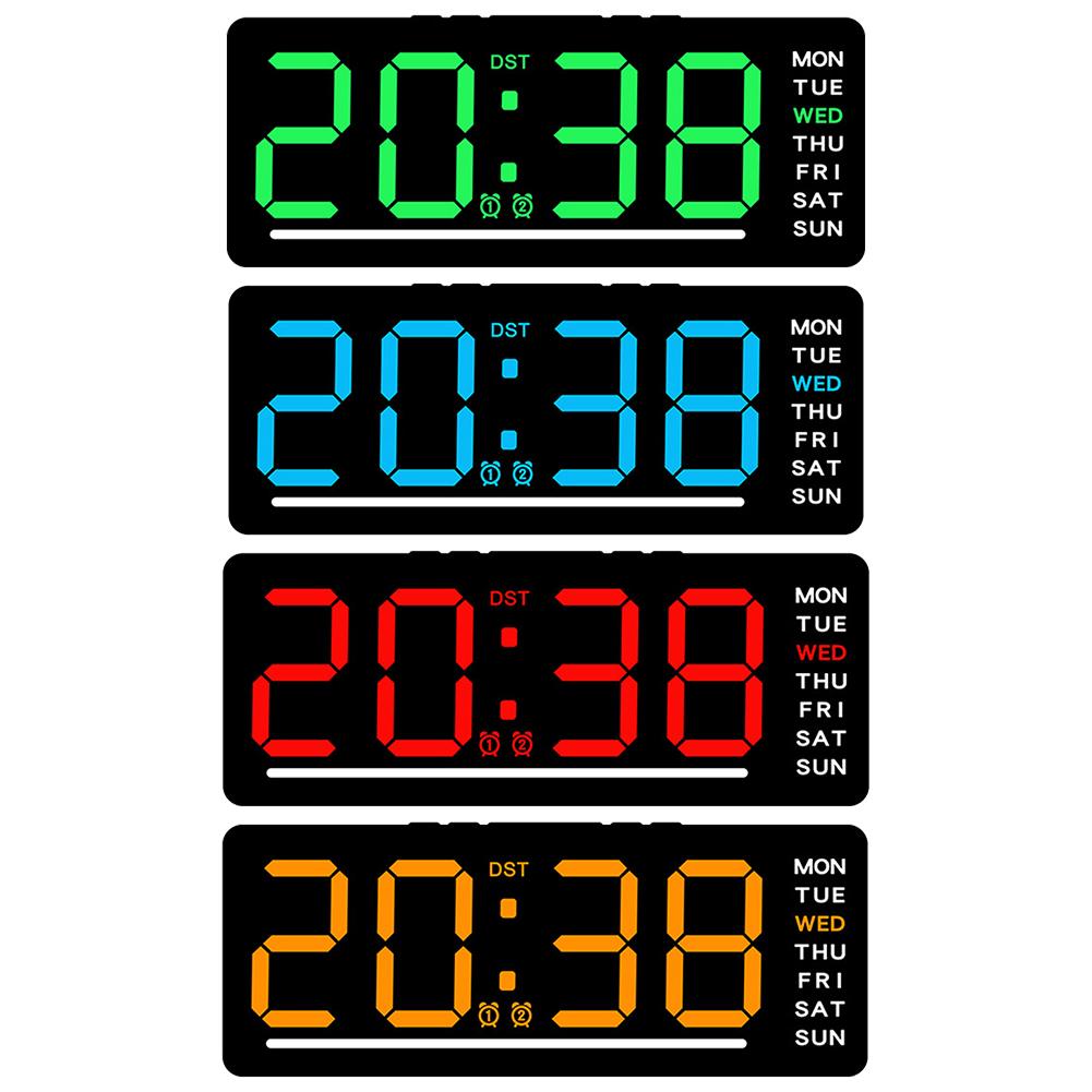 Countdown Timer Digital Wall Clock 15.5*6.3*2.5cm Easy-to-Read Display Large Arabic Numerals Power-off Memory Function
