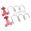 Lift Jack Mount 6061 Billet Aluminum Red Anodized Replacement for Polaris Rzr Offroad 1in To 2.5in Square Round Tubes