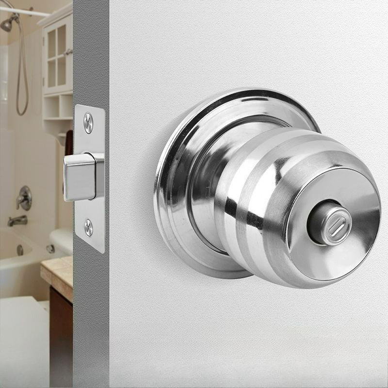 Stainless Steel Spherical Wooden Door Lock Bathroom Toilet Door Lock 5831 Ball Lock