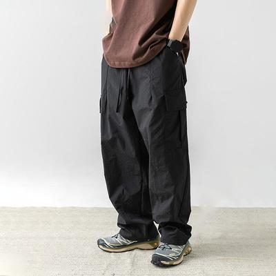 Men's Loose Wide Leg Drawstring Leggings Spring and Autumn Leisure Sports Pants