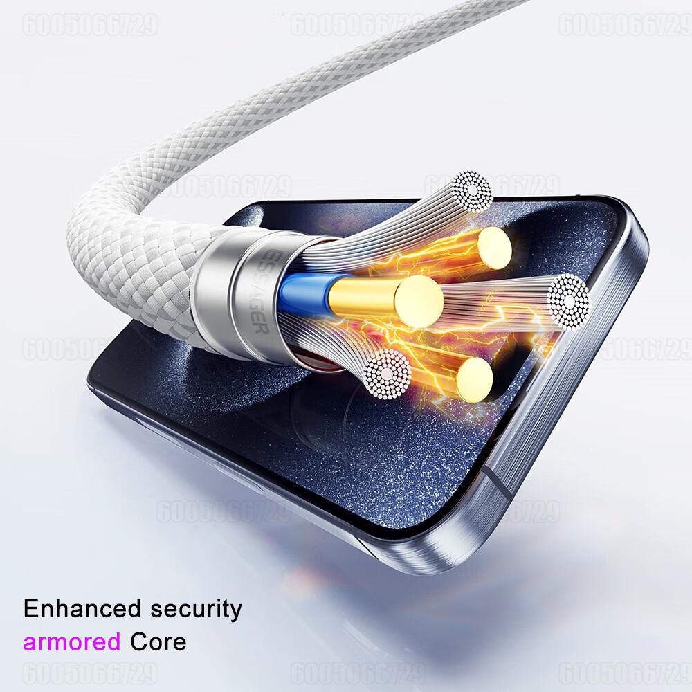 Xiaomi 1PCS - 5PCS Original 60W USB C to Type C Fast Charger Cable For iPhone 17 Pro Max 16 15 Pro Max Fast Charging Cable Accessories