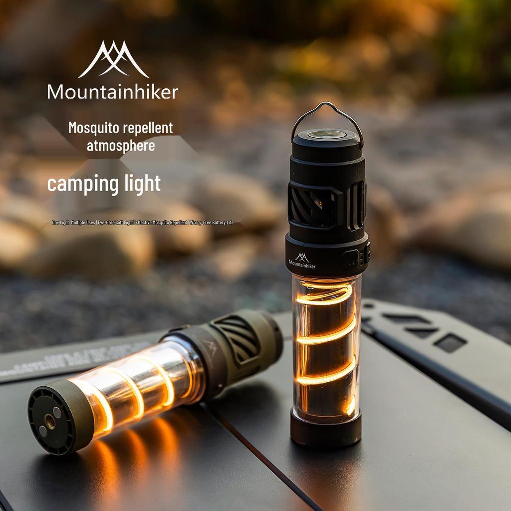 Retro Camping Lantern & Mosquito Repellent: Rechargeable, Portable Tent Light for Outdoor Use