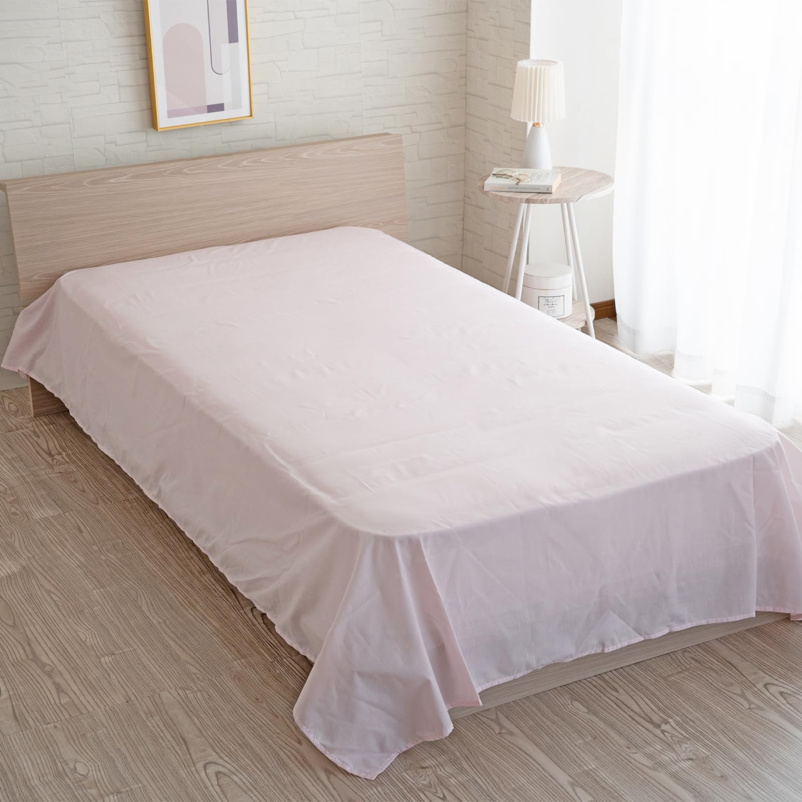 

Sylphys Плоская 150 x 250 Машинная Одинарная Одинарная Длинная Простыня, Одинарная, 65% Полиэстер, 35% Хлопок, см, Розовая, Тонкая, Быстросохнущая, Стираемая, Простыня, розовый