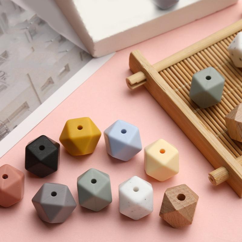 20Pcs Geometric Resin Beads 14mm Octagonal Spacer Beads Octagonal Beads Craft Bead for Bracelet Necklace Jewelry Making