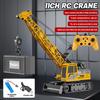 RC Crane Tractor 2.4G 15/13/11/9CH Children Electric Alloy Arm Remote Control Truck Engineering Vehicle Electric Spray Xmas Gift