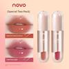 Novo Plain Light Makeup White Lip Lacquer Naked Women Color Series Water Light Mirror Lipstick Glass Lip Gloss Does Not Fade No Stain on Cup