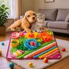 Pet Sniffing Feeding Mat for Dogs & Cats, Hide Treats, Relieve Boredom, Slow Feeding Enrichment Blanket