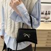 New Design Y2k Bow Shoulder Bags Solid Color Women Handbag Fashionable Bowknot Armpit Bag  Lady
