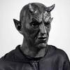 Halloween Latex Erschreckend Gruselig Horror Dämon Gesichtsbedeckung Horror Cosplay Kostüm Party Maskerade Requisiten Bedrohliche Schwarze Teufelsmaske